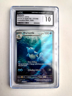 2023 Pokemon S&V 151 illustration Rare HOLO WARTORTLE #171 - CGC 10 - Image 1