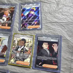 Pokemon TCG Trainer Lot Of 10 Full Art. Giovanni, Morty, Lisia, Bill, And More. - Image 3