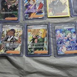 Pokemon TCG Trainer Lot Of 10 Full Art. Giovanni, Morty, Lisia, Bill, And More. - Image 4