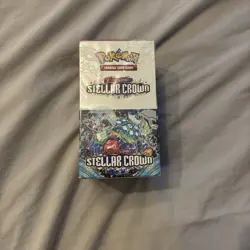 Pokemon TCG Stellar Crown Half Booster Box (18 Packs) New and Sealed - Image 1