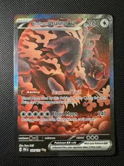Pokemon Prismatic Bloodmoon Ursaluna Ex Special Illustration Rare 168/131 NM - Image 1