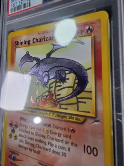 PSA 10 Shining Charizard 107/105 1st Edition Neo Destiny Graded Pokemon Card - Image 3