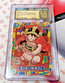 CGC Pristine 10 One Piece Day '25 Promo Monkey D. Luffy Japanese Card Game OPG - Image 1