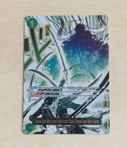 Demon Aura Nine Sword Style OP12-037 R One Piece Card English - Image 1