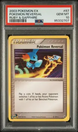 PSA 10 - 2003 EX Ruby & Sapphire Base Set Pokemon Reversal 87/109 Pokemon Card - Image 1