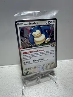 Pokemon Hop's Snorlax Stamped EB Games Promo Card (NZ/AU) Journey Together - Image 1