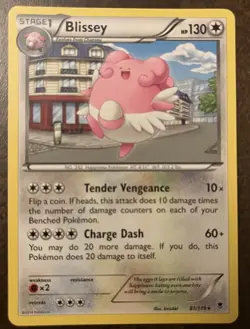 Pokemon Card Blissey Phantom Forces Rare 81/119 Near Mint - Image 1