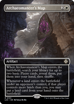 Archaeomancer's Map (Borderless) [The Lost Caverns of Ixalan Commander] Near Mi - Image 1