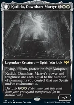 MTG Katilda, Dawnhart Martyr (288/633) Innistrad Double Feature LP - Image 1