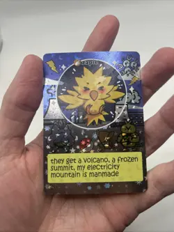 Pokiebubies 1st Edition Fan Art Chef Ken Lee Zapie #55 Zapdos V2 Holo Pokemon - Image 3