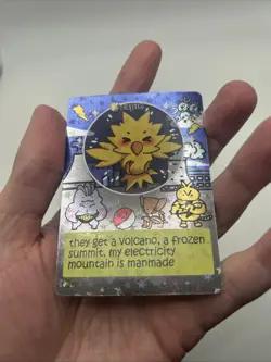Pokiebubies 1st Edition Fan Art Chef Ken Lee Zapie #55 Zapdos V2 Holo Pokemon - Image 4