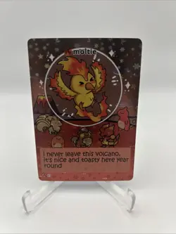 Pokiebubies 1st Edition Fan Art Chef Ken Lee Moltie #61 Moltres V2 Holo Pokemon - Image 1