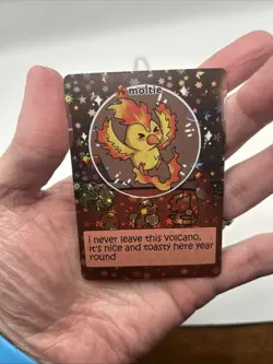 Pokiebubies 1st Edition Fan Art Chef Ken Lee Moltie #61 Moltres V2 Holo Pokemon - Image 3