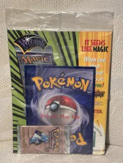 VINTAGE FEBRUARY 2000 TOP DECK POKEMON MAGAZINE W/ JUNGLE PACK!! Factory Sealed - Image 2