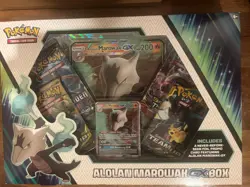Teams Up Pokemon TCG Sun & Moon Alolan Marowak GX Box FACTORY SEALED!! A - Image 3