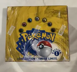 1999 Pokemon French 1st Edition Base Set Booster Box Factory Sealed - Image 1