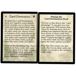 MTG {Card Domination Strategy Card Version 1} - Portal #T3 - Image 1