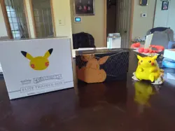 Pokemon Celebration and other Card lot With Gmax Pikachu Figure - Image 1