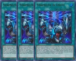 Yugioh - Strength in Unity x 3 -1st Edition Ultra Rare NM - Free Holo Card - Image 1