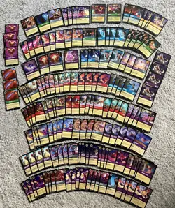 Disney Lorcana Aladdin Theme Lot 2 Legendaries 28 rares 13 super rares 154 cards - Image 1