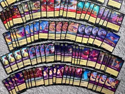 Disney Lorcana Aladdin Theme Lot 2 Legendaries 28 rares 13 super rares 154 cards - Image 5