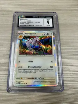 ERROR Partial Crimp Aerodactyl pokemon card graded Cgc Mint 9 - Image 3