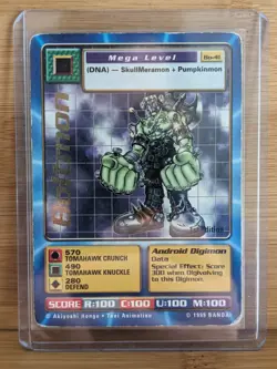 GOLD TEXT Boltmon BO-41 Digi-Battle Series 1 Digimon Card 1999 1st Ed. LP/MP - Image 1
