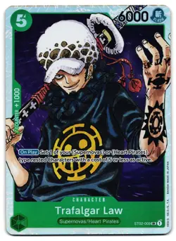 Trafalgar Law ST02-009 - SR One Piece TCG Starter Deck Worst Generation- NM Card - Image 1