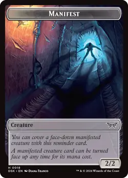 MTG {Manifest Token} // {Toy Token} - Duskmourn: House of Horror #018 - Image 1
