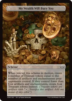 MTG My Wealth Will Bury You - Duskmourn: House of Horrors Commander Archenemy - Image 1