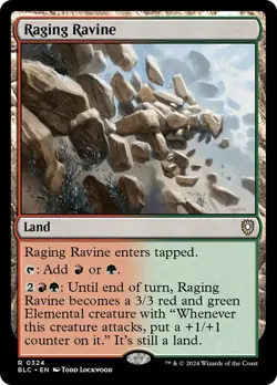 MTG Raging Ravine - Bloomburrow Commander #324 - Image 1