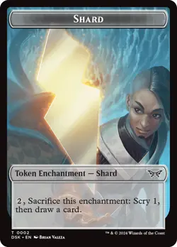 MTG {Manifest Token} // {Shard Token} - Duskmourn: House of Horror #018 - Image 2