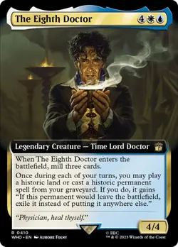 MTG The Eighth Doctor Extended Art - Doctor Who Commander #410 - Image 1