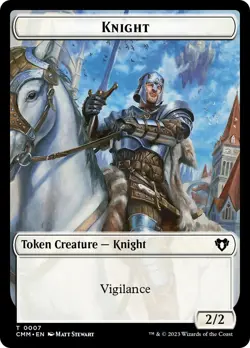 MTG {Knight Token} // {Treasure Token} - Commander Masters #T07T48 - Image 1