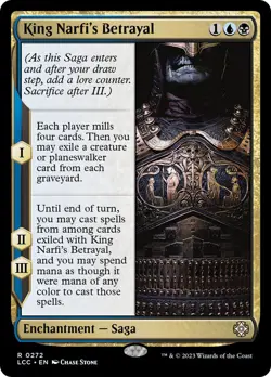 MTG King Narfi's Betrayal - The Lost Caverns of Ixalan Commander #272 - Image 1