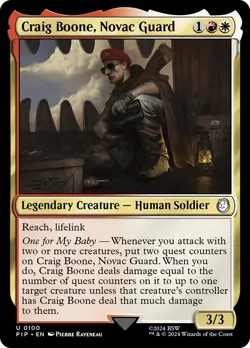 MTG Craig Boone, Novac Guard - Fallout Commander #100 - Image 1