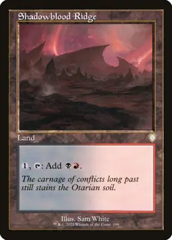 MTG Shadowblood Ridge Retro Frame - The Brothers' War Commander #199 - Image 1