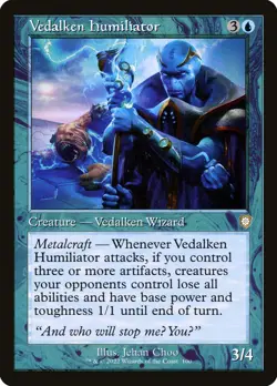 MTG Vedalken Humiliator Retro Frame - The Brothers' War Commander #100 - Image 1