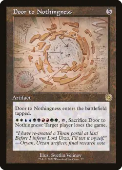 MTG Door to Nothingness 077 Retro Frame - The Brothers' War Retro Artifacts - Image 1