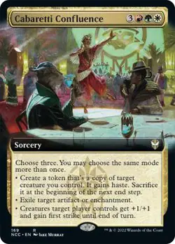 MTG Cabaretti Confluence Extended Art - Streets of New Capenna Commander #169 - Image 1