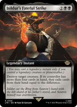 MTG Isildur's Fateful Strike Extended Art - The Lord of the Rings #356 - Image 1