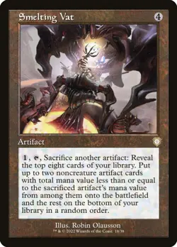 MTG Smelting Vat Retro Frame - The Brothers' War Commander #018 - Image 1