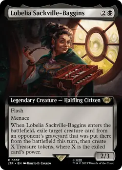 MTG Lobelia Sackville-Baggins Extended Art - The Lord of the Rings #357 - Image 1