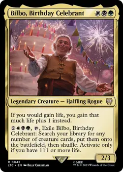 MTG Bilbo, Birthday Celebrant - The Lord of the Rings Commander #048 - Image 1