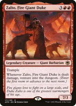 MTG Zalto, Fire Giant Duke - Adventures in the Forgotten Realms #171 - Image 1