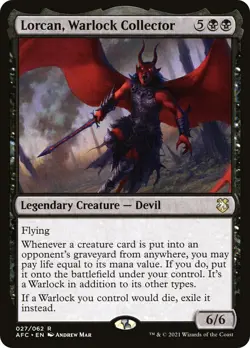 MTG Lorcan, Warlock Collector - Adventures in the Forgotten Realms Commander - Image 1