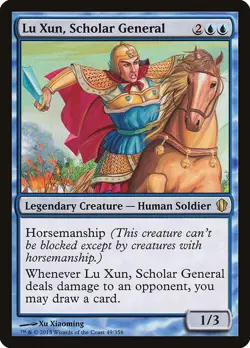 MTG Lu Xun, Scholar General - Commander 2013 #49 - Image 1