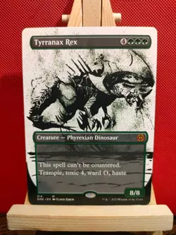 Tyrranax Rex (Borderless) - Phyrexia: All Will Be One - NM (see pics) MTG - Image 1