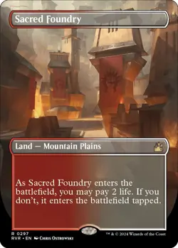 MTG Sacred Foundry (Borderless) - 297 / English / Lightly Played - Image 1