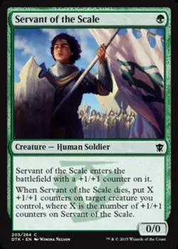 4x Servant of the Scale ~ Near Mint Dragons of Tarkir MTG Magic x4 4 UltimateMTG - Image 1
